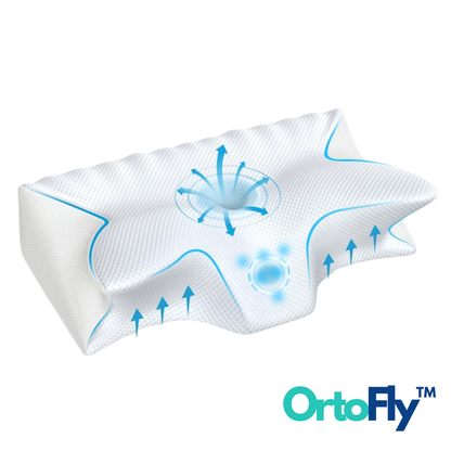 OrtoFly™ - Almohada cervical de espuma viscoelástica