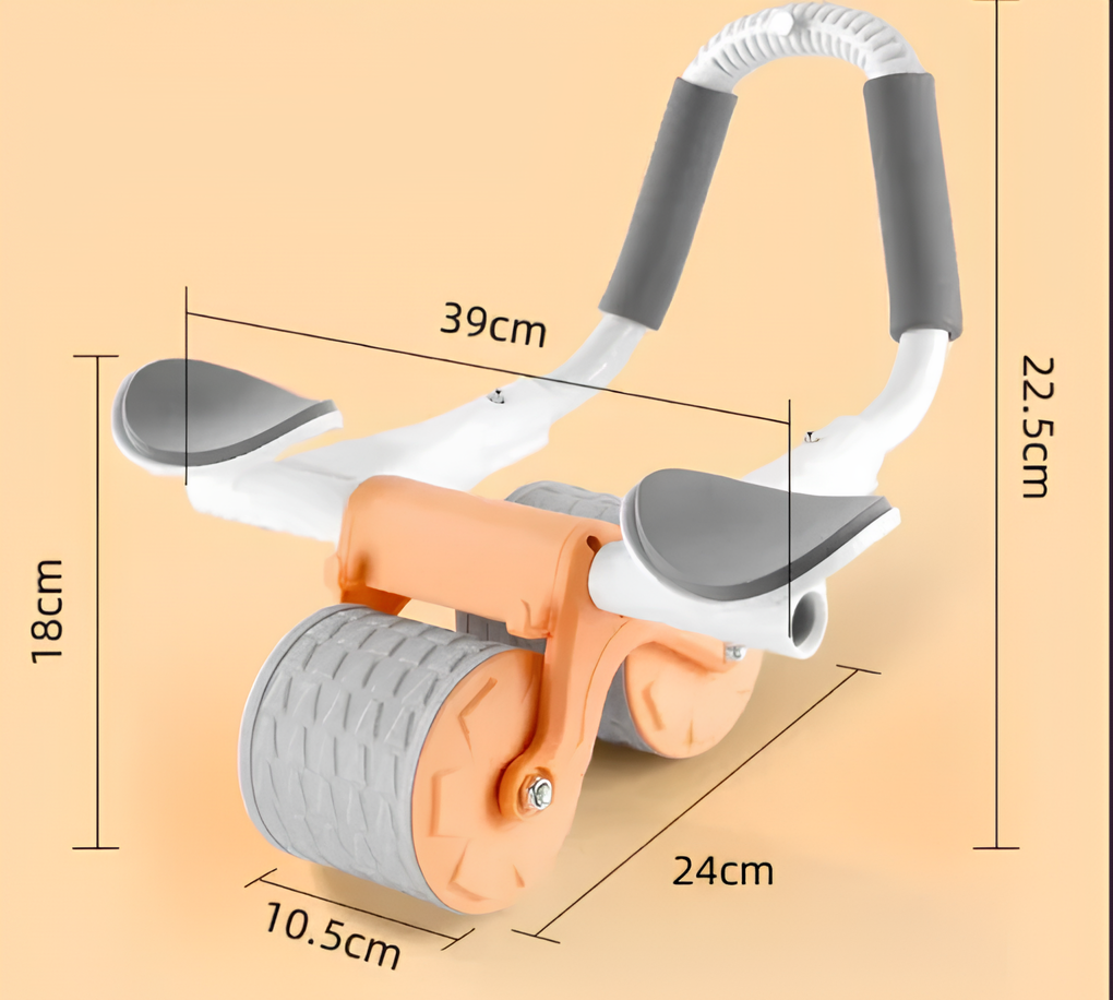 OrtoRodaFit™ - Rueda abdominal con rebote y soporte para codos (Obtenga una colchoneta para arrodillarse gratis)