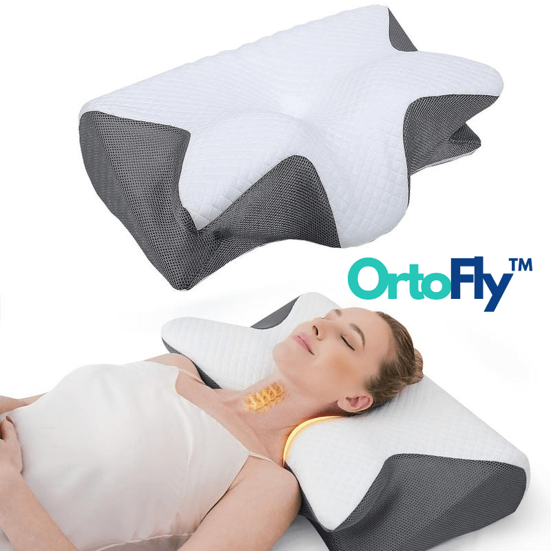 OrtoFly™ - Almohada cervical de espuma viscoelástica