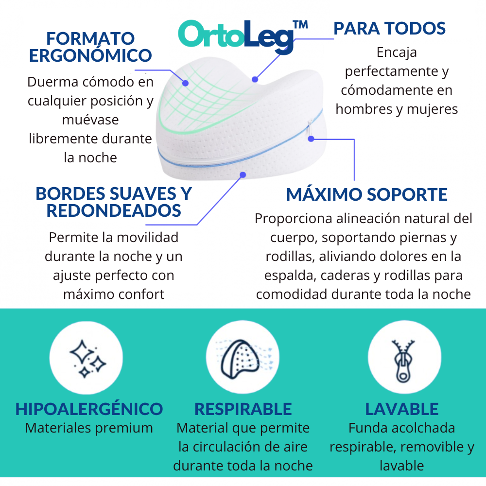 OrtoLeg™ - Descanso Completo para Piernas y Columna